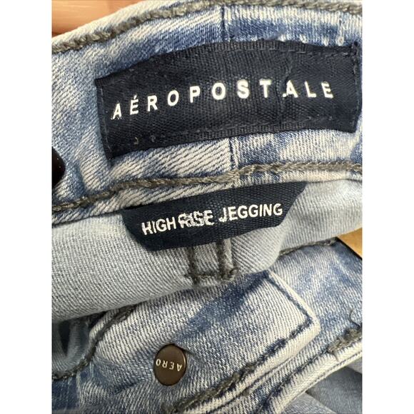 Aeropostale Denim Stretchy High Rise Jeggings Women Jeans Size 4L - Picture 7 of 9